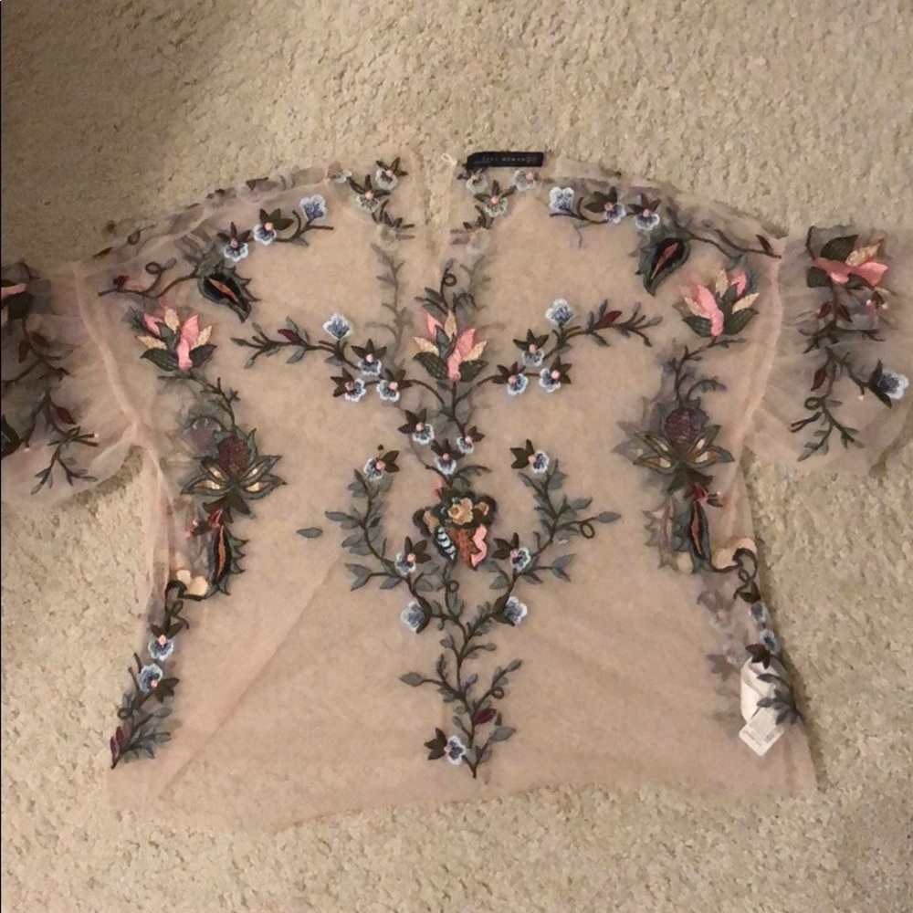 Zara Floral Top